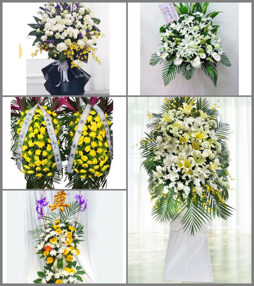 福建龙岩上杭县通贤乡白事花篮预定